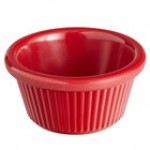Acopa 2 oz. Bone White Fluted Melamine Ramekin - 12/Case Acopa 2 oz. Bone White Fluted Melamine Ramekin - 12/Case