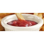 Acopa 2 oz. Bone White Fluted Melamine Ramekin - 12/Case Acopa 2 oz. Bone White Fluted Melamine Ramekin - 12/Case