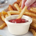 Acopa 2 oz. Bone White Fluted Melamine Ramekin - 12/Case Acopa 2 oz. Bone White Fluted Melamine Ramekin - 12/Case