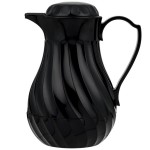 Vollrath 52172 SwirlServe 20 oz. Black Hot-N-Cold Beverage Server Vollrath 52172 SwirlServe 20 oz. Black Hot-N-Cold Beverage Server