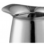 Acopa 96 oz. Smooth Stainless Steel Bell Pitcher with Ice Guard
