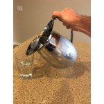Acopa 96 oz. Smooth Stainless Steel Bell Pitcher with Ice Guard