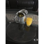 Acopa 96 oz. Smooth Stainless Steel Bell Pitcher with Ice Guard