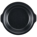 Hall China from Steelite International HL5130AFCA Foundry 10 oz. Black China Round Au Gratin Dish - 24/Case