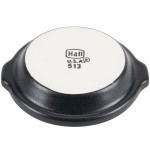 Hall China from Steelite International HL5130AFCA Foundry 10 oz. Black China Round Au Gratin Dish - 24/Case
