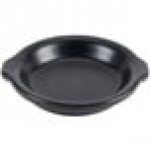 Hall China from Steelite International HL5130AFCA Foundry 10 oz. Black China Round Au Gratin Dish - 24/Case