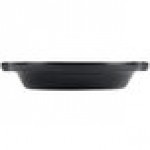Hall China from Steelite International HL5130AFCA Foundry 10 oz. Black China Round Au Gratin Dish - 24/Case