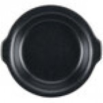 Hall China from Steelite International HL5130AFCA Foundry 10 oz. Black China Round Au Gratin Dish - 24/Case