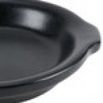 Hall China from Steelite International HL5130AFCA Foundry 10 oz. Black China Round Au Gratin Dish - 24/Case