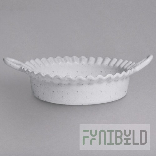 G.E.T. Enterprises CZ002-MOD-MW Bugambilia 1.6 Qt. Smooth MOD Finish Marble White Granite Resin-Coated Aluminum Deep Mexican Cazuela