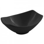 Bon Chef 2514BLK Gondola 96 oz. Black Sandstone Cast Aluminum Bowl
