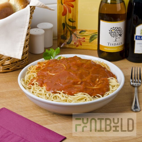 Tuxton BWD-1022 59 oz. White China Pasta Bowl - 6/Case