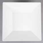 TableCraft MB166 Frostone 13.3 Qt. White Square Melamine Bowl