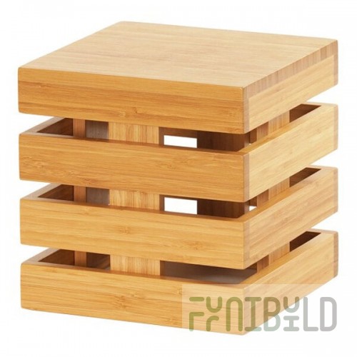 Cal-Mil 1944-9-60 Bamboo Square Crate Riser - 9