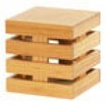 Cal-Mil 1944-9-60 Bamboo Square Crate Riser - 9 Cal-Mil 1944-9-60 Bamboo Square Crate Riser - 9