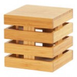 Cal-Mil 1944-9-60 Bamboo Square Crate Riser - 9 Cal-Mil 1944-9-60 Bamboo Square Crate Riser - 9