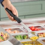 Vollrath 6432220 Jacob's Pride® 2 oz. Black Perforated Round Spoodle® Portion Spoon Vollrath 6432220 Jacob's Pride® 2 oz. Black Perforated Round Spoodle® Portion Spoon