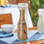 Acopa 33 oz. Customizable Glass Carafe with Resealable Lid - 12/Case