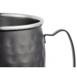 Acopa Alchemy 16 oz. Hammered Black Moscow Mule Mug - 12/Pack