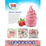 DOLE SOFT SERVE Strawberry Soft Serve Mix 4.5 lb. - 4/Case