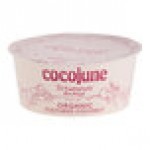 Cocojune Dairy-Free Strawberry Rhubarb Coconut Cultured Yogurt Alternative 4 oz. - 12/Case