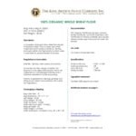 King Arthur Flour 50 lb. Organic Whole Wheat Flour King Arthur Flour 50 lb. Organic Whole Wheat Flour