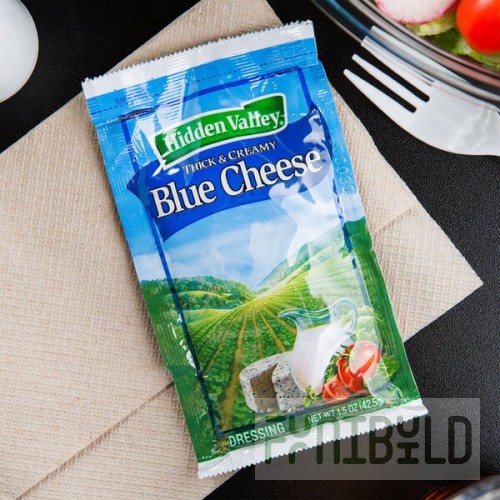 Hidden Valley 1.5 oz. Blue Cheese Dressing Packet - 84/Case