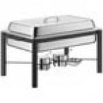 Acopa 8 Qt. Full Size Wrought Iron Pillar Chafer Kit with Stainless Steel Cover and Handle