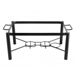 Acopa 8 Qt. Full Size Wrought Iron Pillar Chafer Kit with Stainless Steel Cover and Handle