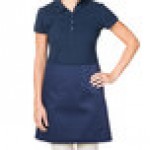 Intedge Navy Blue Poly-Cotton 4-Way Waist Apron - 38