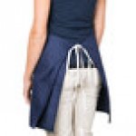 Intedge Navy Blue Poly-Cotton 4-Way Waist Apron - 38