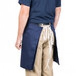 Intedge Navy Blue Poly-Cotton 4-Way Waist Apron - 38