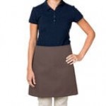 Intedge Navy Blue Poly-Cotton 4-Way Waist Apron - 38