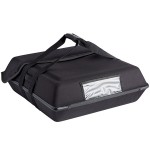 Vesture NextPhase RIGID Black Insulated Pizza Delivery Bag with Bio-PCM Technology - Holds Up To (3) 16