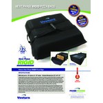 Vesture NextPhase RIGID Black Insulated Pizza Delivery Bag with Bio-PCM Technology - Holds Up To (3) 16