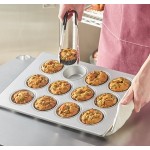 Baker's Lane 12 Cup 5 oz. Glazed Aluminized Steel Jumbo Muffin / Cupcake Pan - 18 Baker's Lane 12 Cup 5 oz. Glazed Aluminized Steel Jumbo Muffin / Cupcake Pan - 18