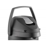 Acopa 2.5 Liter Stainless Steel Lined Matte Black Airpot with Metal Lever