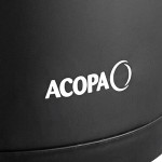 Acopa 2.5 Liter Stainless Steel Lined Matte Black Airpot with Metal Lever
