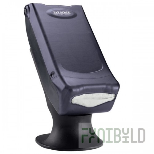 San Jamar H5000STBK Minifold Venue Stand Mount Napkin Dispenser - Black Pearl