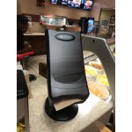 San Jamar H5000STBK Minifold Venue Stand Mount Napkin Dispenser - Black Pearl