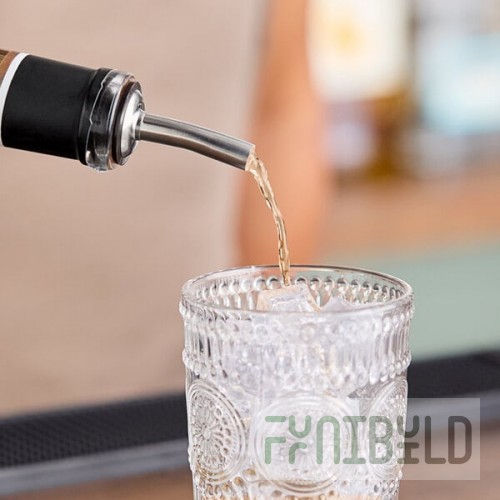 Carlisle WPM2538 Chrome-Plated Liquor Pourer with Tapered Jet and Screen
