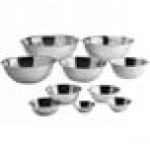 Choice Standard Stainless Steel Mixing Bowl Set - 10/Set