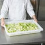 Rubbermaid® FG350600WHT White Polyethylene Food Storage Box - 26