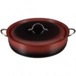 Bon Chef Country French X 9 Qt. Ombre White Brazier Pot with Cover 73032-OM-W