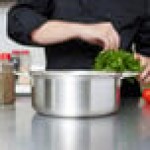 Vollrath 77780 Tribute 4.5 Qt. Stainless Steel Sauce / Stock Pot Vollrath 77780 Tribute 4.5 Qt. Stainless Steel Sauce / Stock Pot