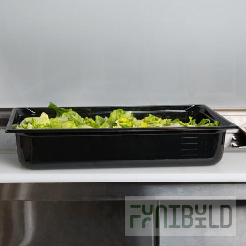 Vollrath 8004420 Super Pan® Full Size Black Polycarbonate Food Pan - 4