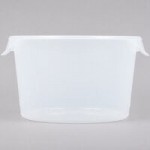 Rubbermaid® 12, 18, and 22 Qt. Yellow Round Polyethylene Food Storage Container Lid