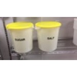 Rubbermaid® 12, 18, and 22 Qt. Yellow Round Polyethylene Food Storage Container Lid
