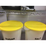 Rubbermaid® 12, 18, and 22 Qt. Yellow Round Polyethylene Food Storage Container Lid