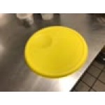 Rubbermaid® 12, 18, and 22 Qt. Yellow Round Polyethylene Food Storage Container Lid